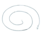 14K White Gold Box Link Chain