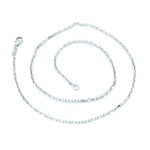 14K White Gold Cable Chain