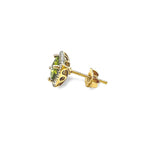 Diamond Peridot Earrings