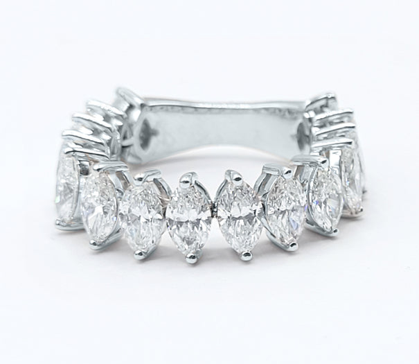 Flexible Marquise Cut Diamond Ring 3.5ct