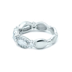 18K White Gold Marquise Diamond Band