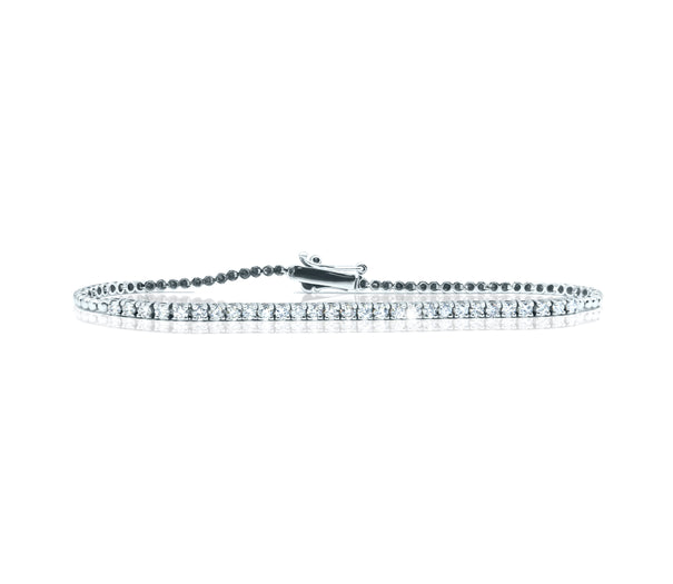 0.80 Carats Half Diamond Half Balls chain Bracelet