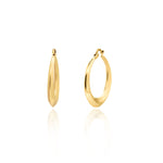 Yellow Gold Medium Classic Hoop Earrings