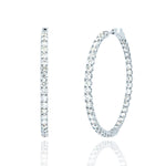 Large Diamond Hoops