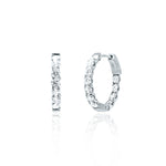 3.3 Carats Total Diamond Hoops