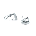 18K White Gold Small Baguette Earrings