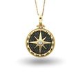 Diamond Circle Star Pendant