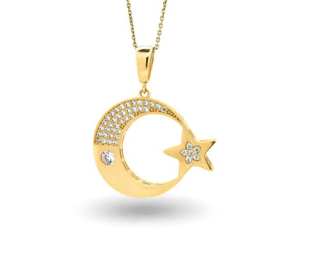 Moon & Star Pendant