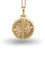 Diamond Round Flower Pendant