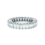 2.92 ct Eternity Emerald Cut Diamond Ring