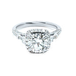 Diamond Engagement Ring in 18K White Gold