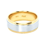 8 mm Men's Platinum Matte Ring