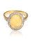 Diamondand opal Ring, front view