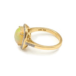 14K yellow gold Opal ring